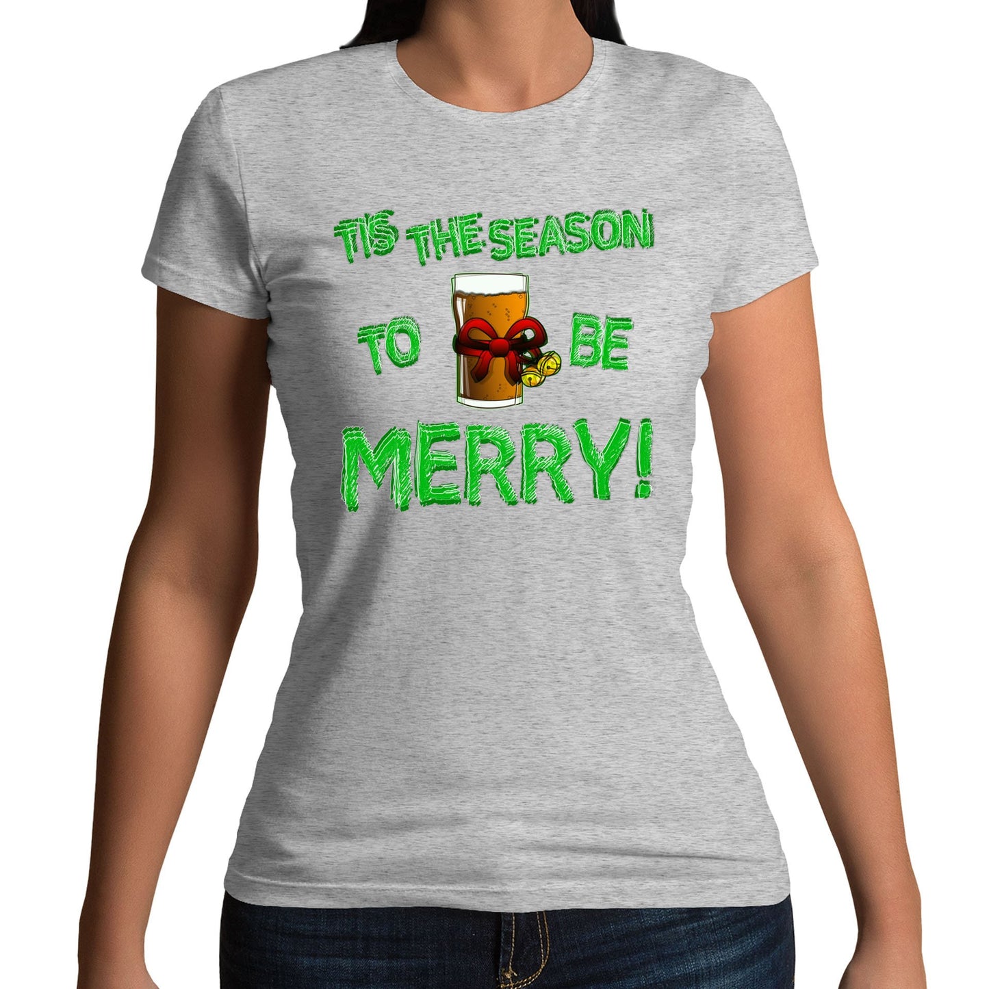 Tis The Season Funny Christmas Womens T-shirt