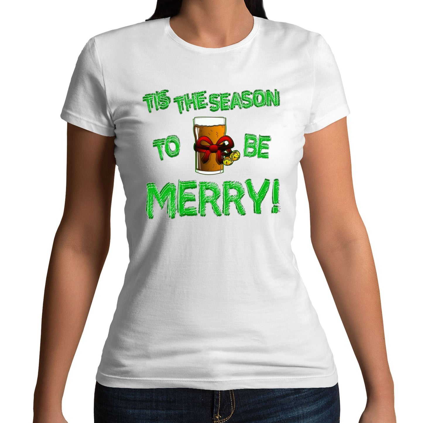 Tis The Season Funny Christmas Womens T-shirt