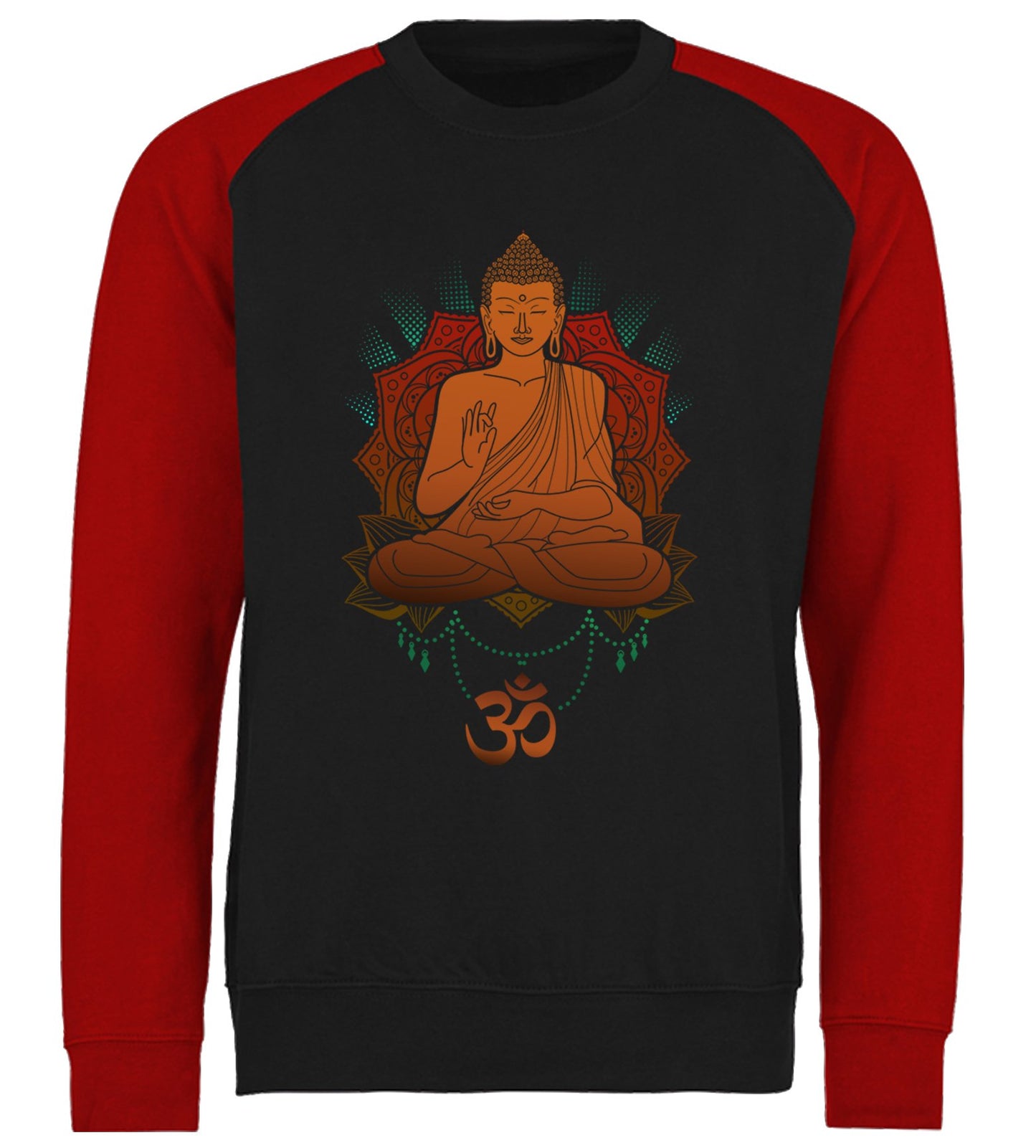 Buddha Om Baseball Sweatshirt