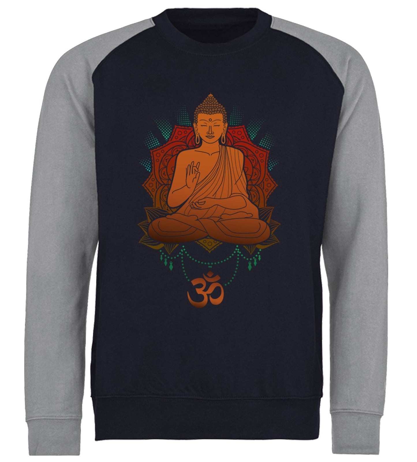 Buddha Om Baseball Sweatshirt