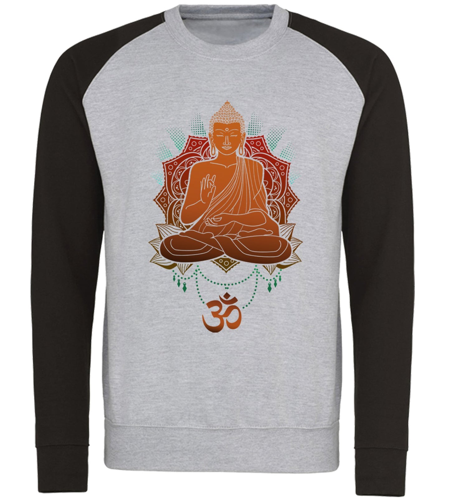 Buddha Om Baseball Sweatshirt