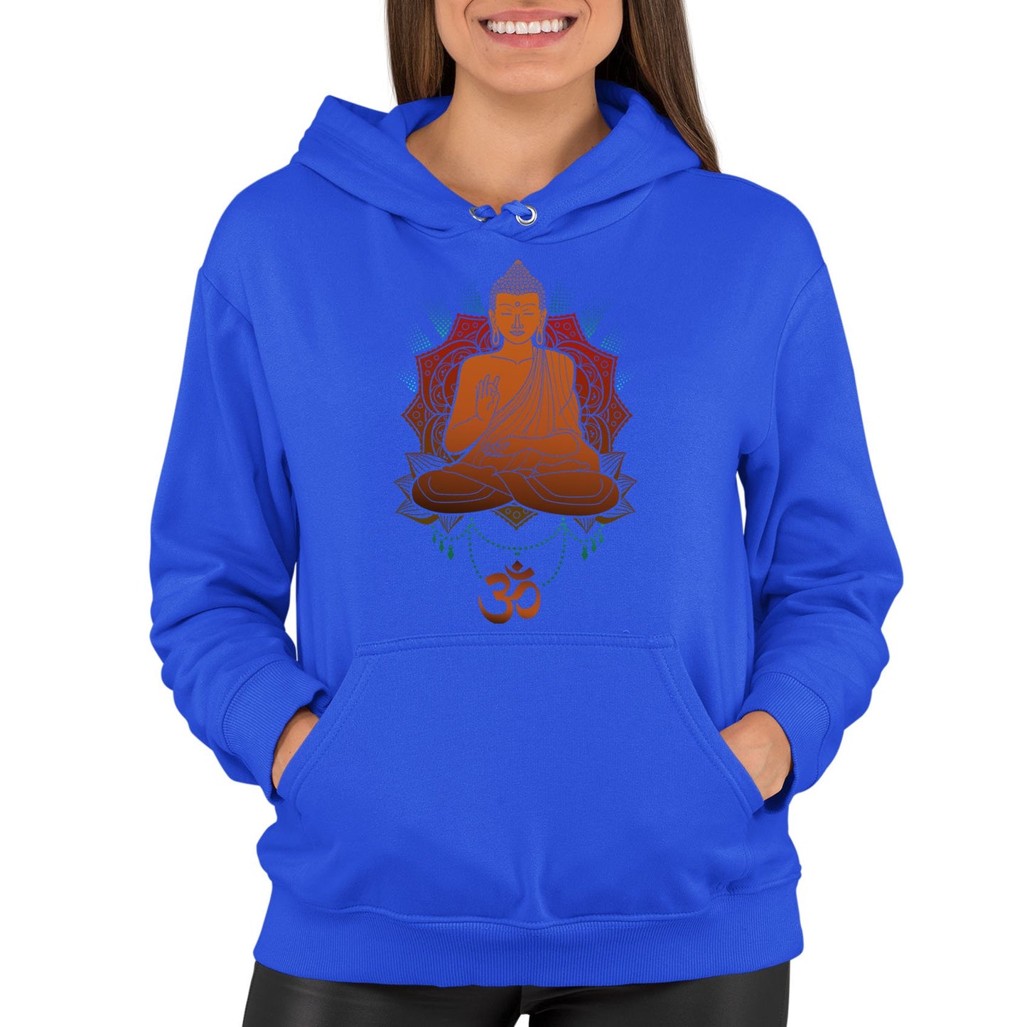 Buddha Om Womens Pullover Hoodie