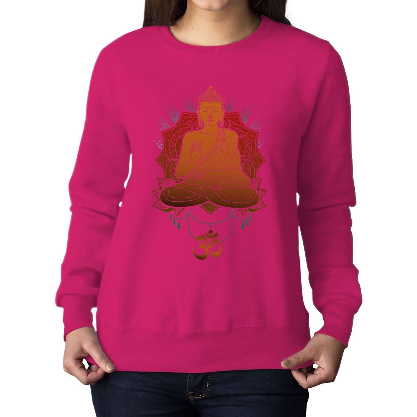 Buddha Om Womens Sweatshirt