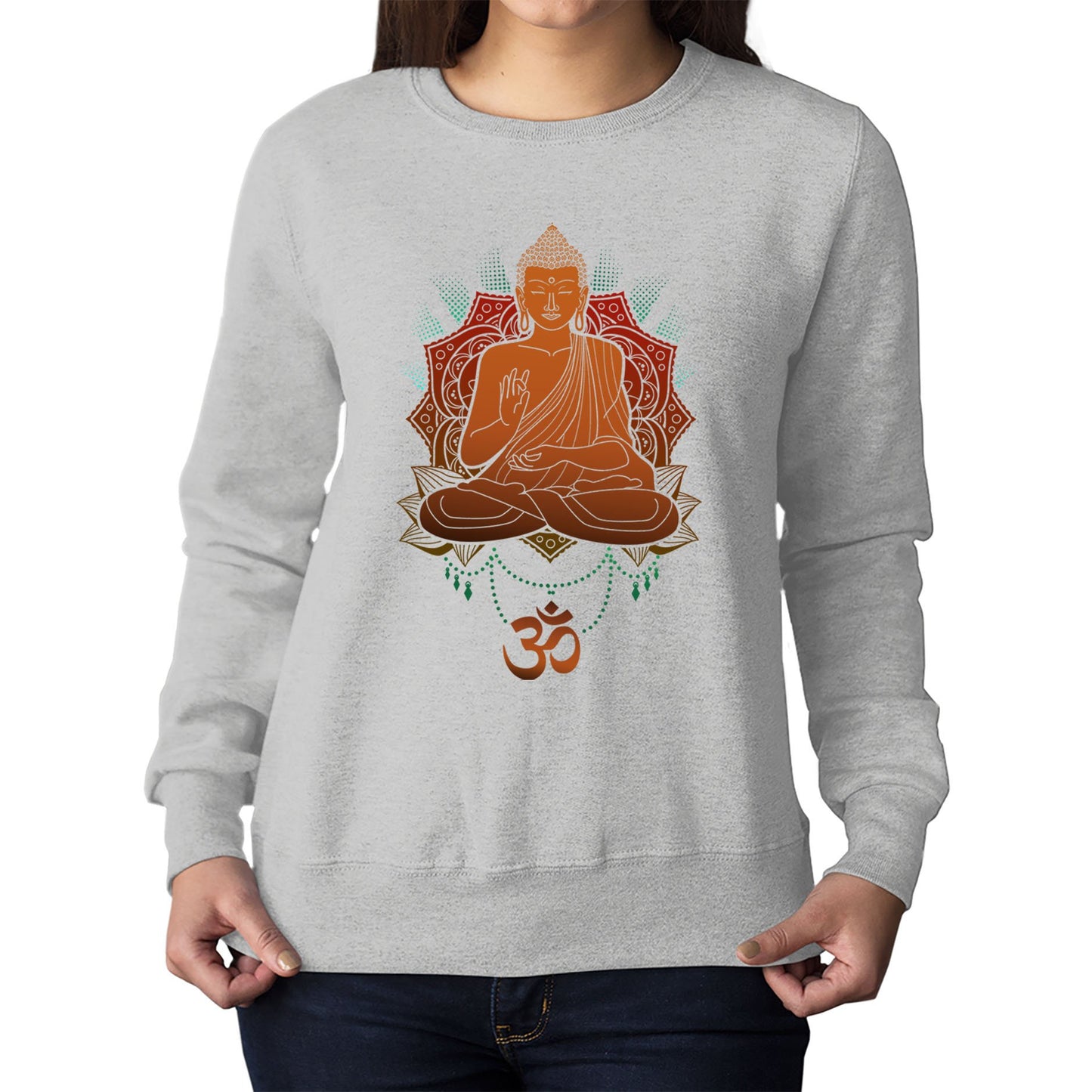 Buddha Om Womens Sweatshirt