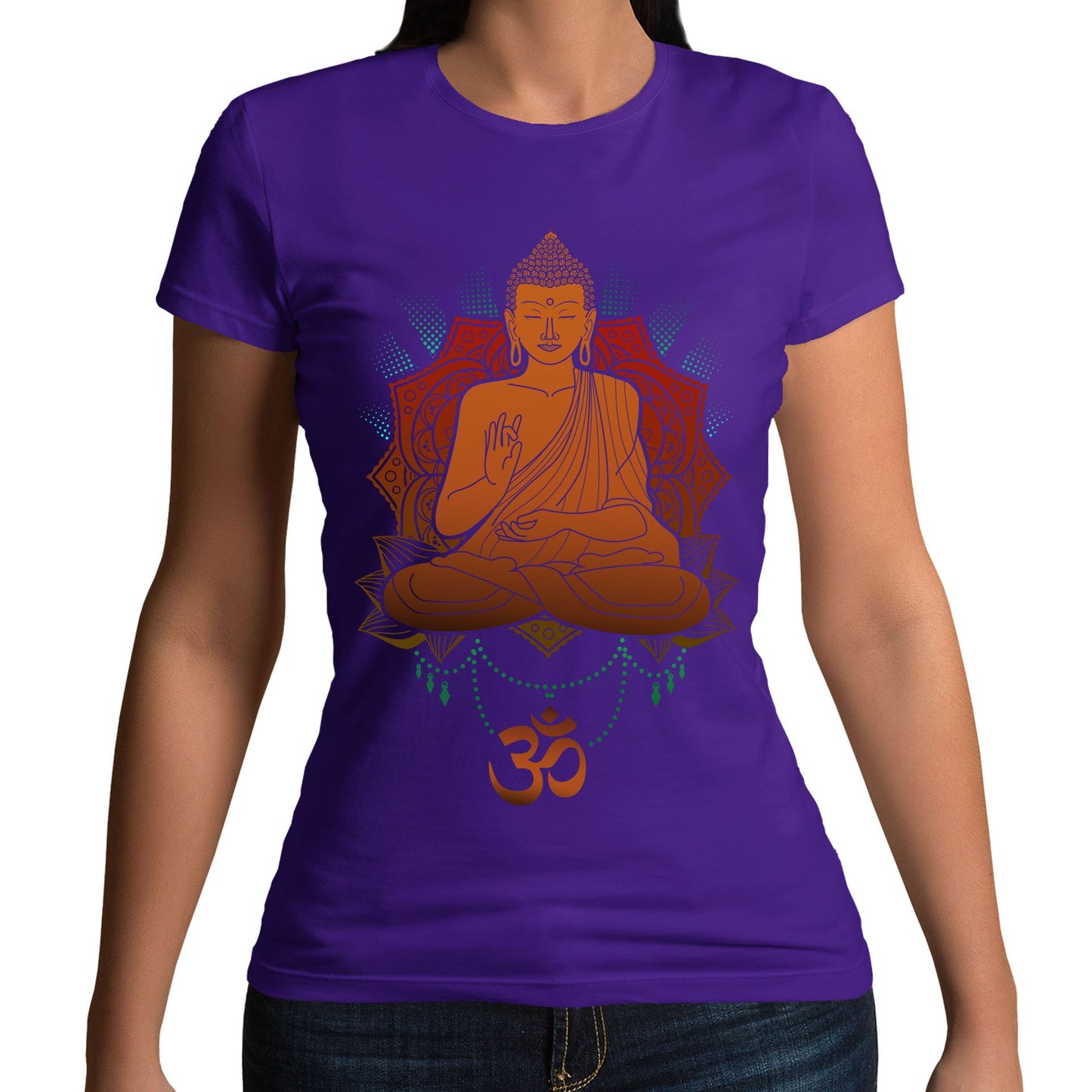 Buddha Om Womens T-shirt