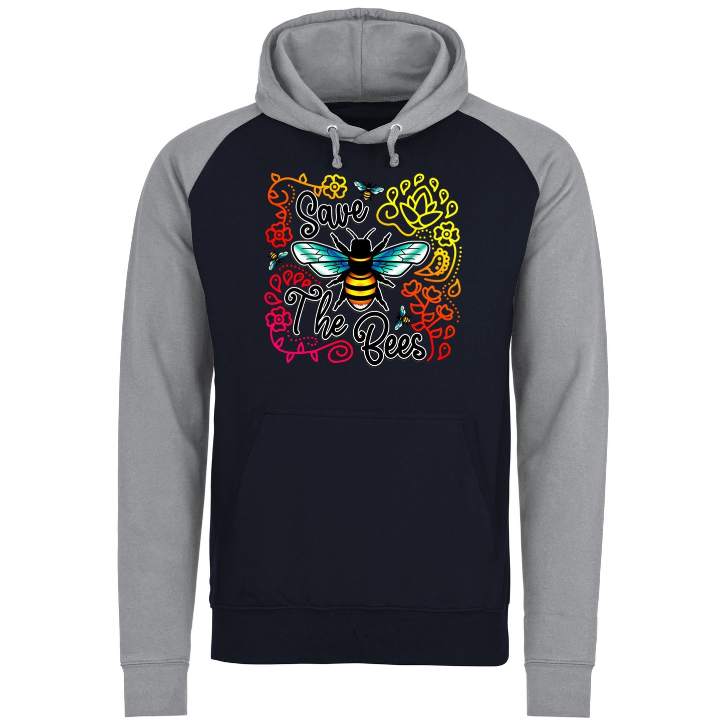 Save The Bees Baseball Hoodie