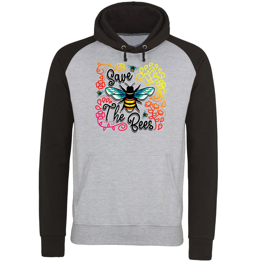 Save The Bees Baseball Hoodie