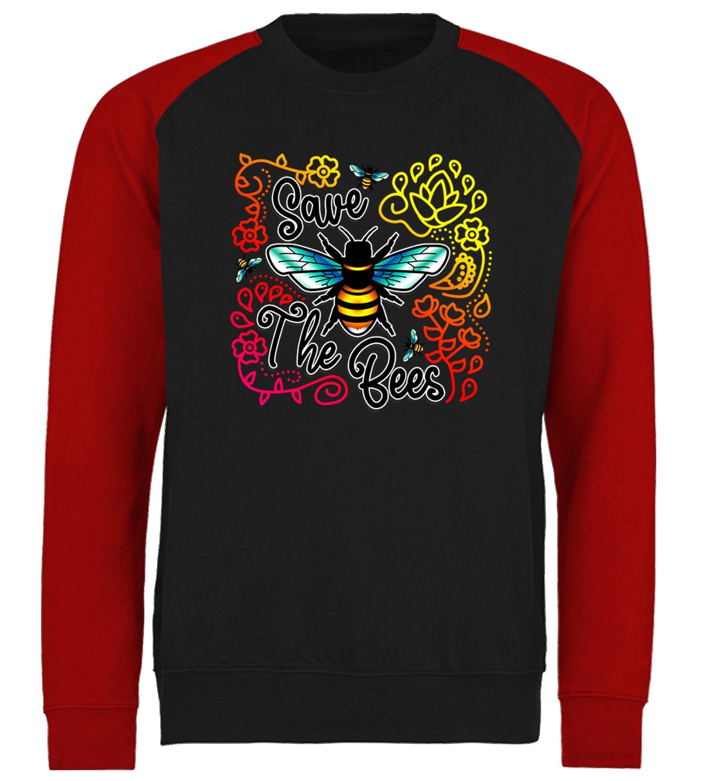 Save The Bees Baseball Sweatshirt