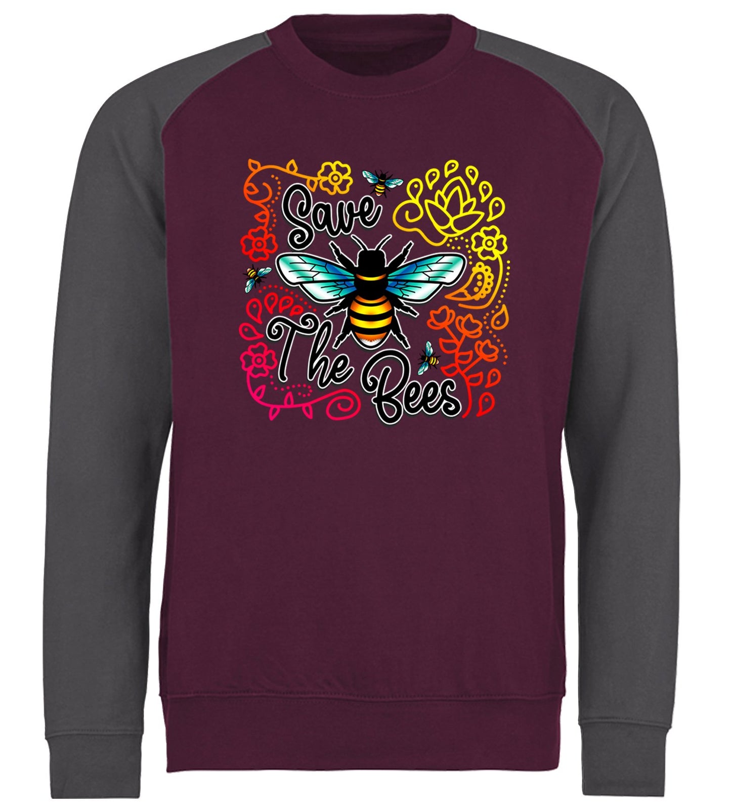 Save The Bees Baseball Sweatshirt