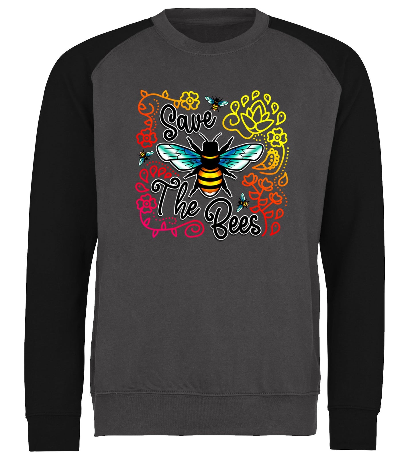 Save The Bees Baseball Sweatshirt