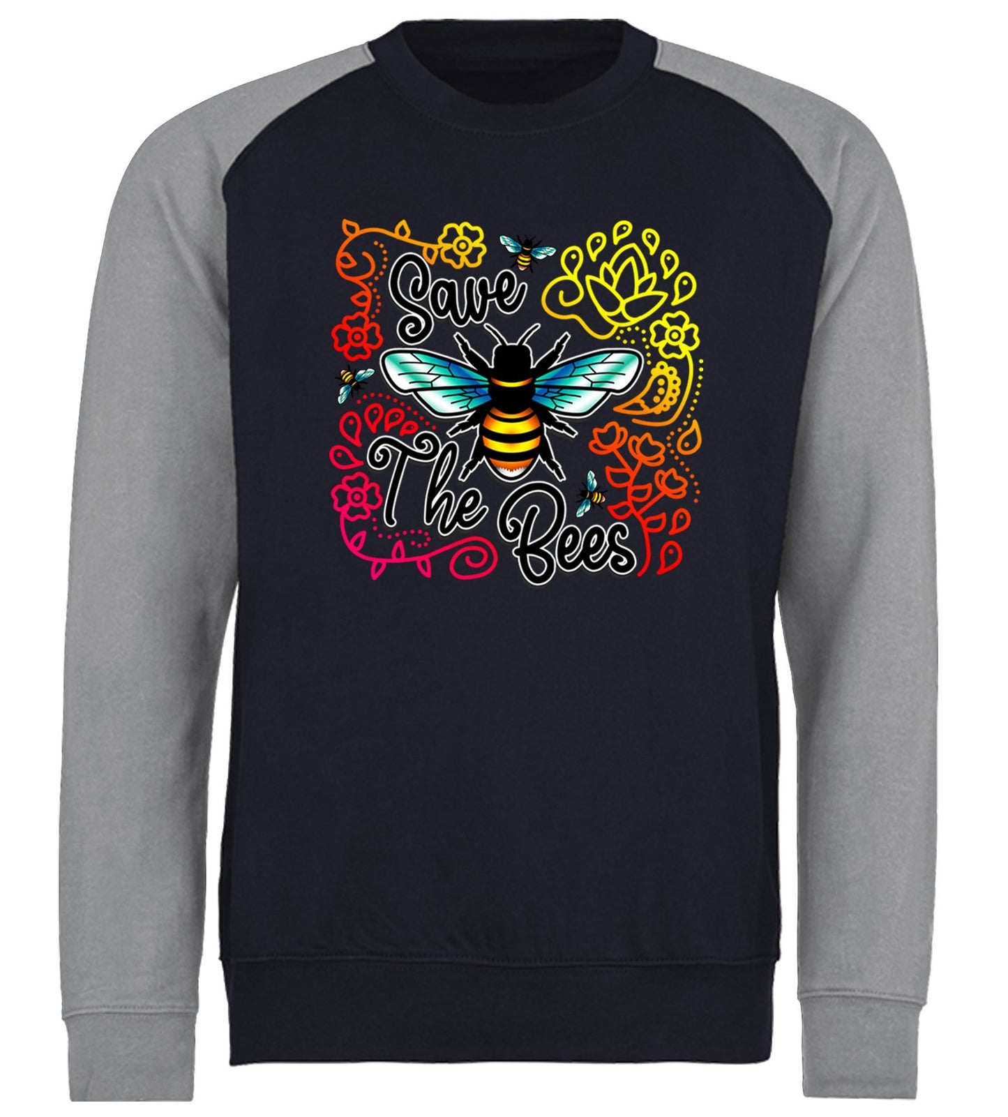 Save The Bees Baseball Sweatshirt