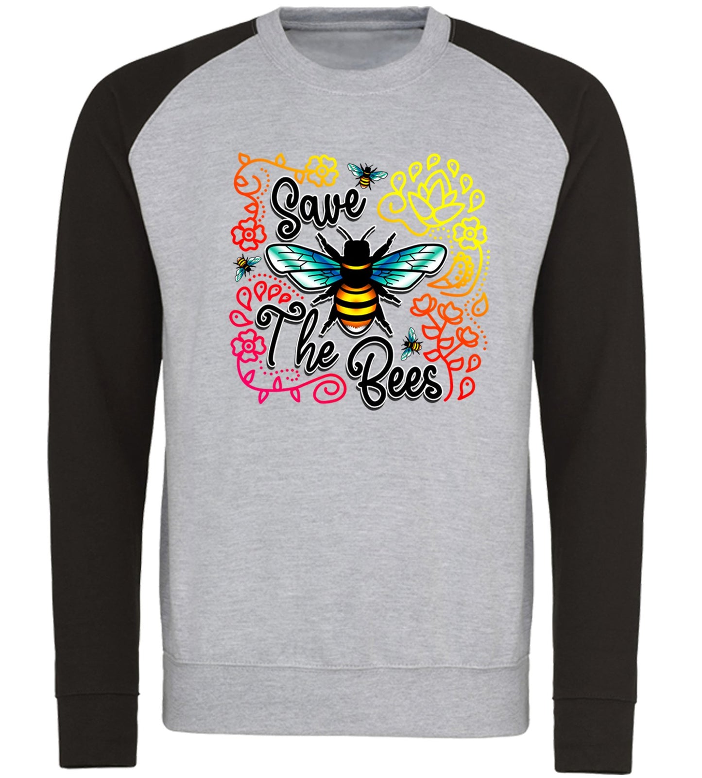 Save The Bees Baseball Sweatshirt