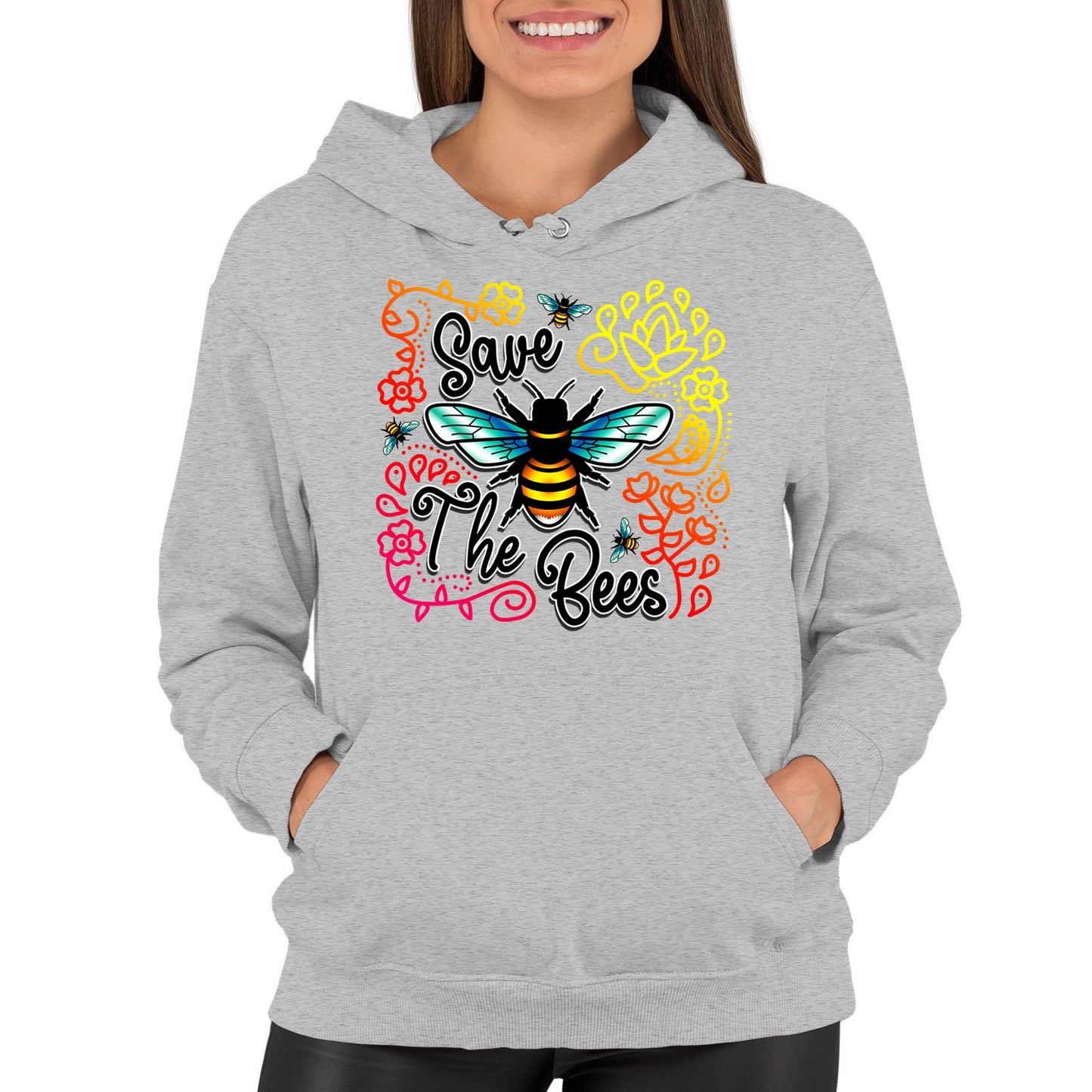 Save The Bees Womens Pullover Hoodie