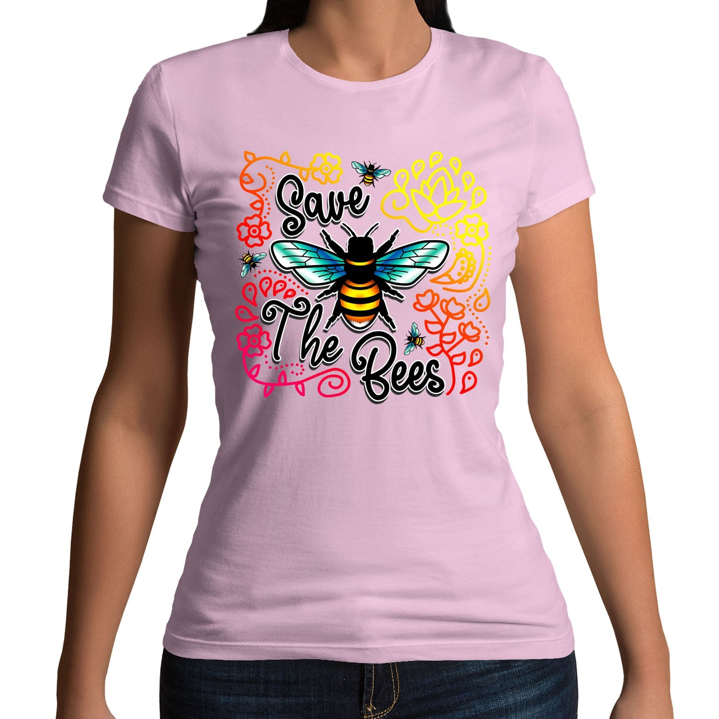 Save The Bees Womens T-shirt