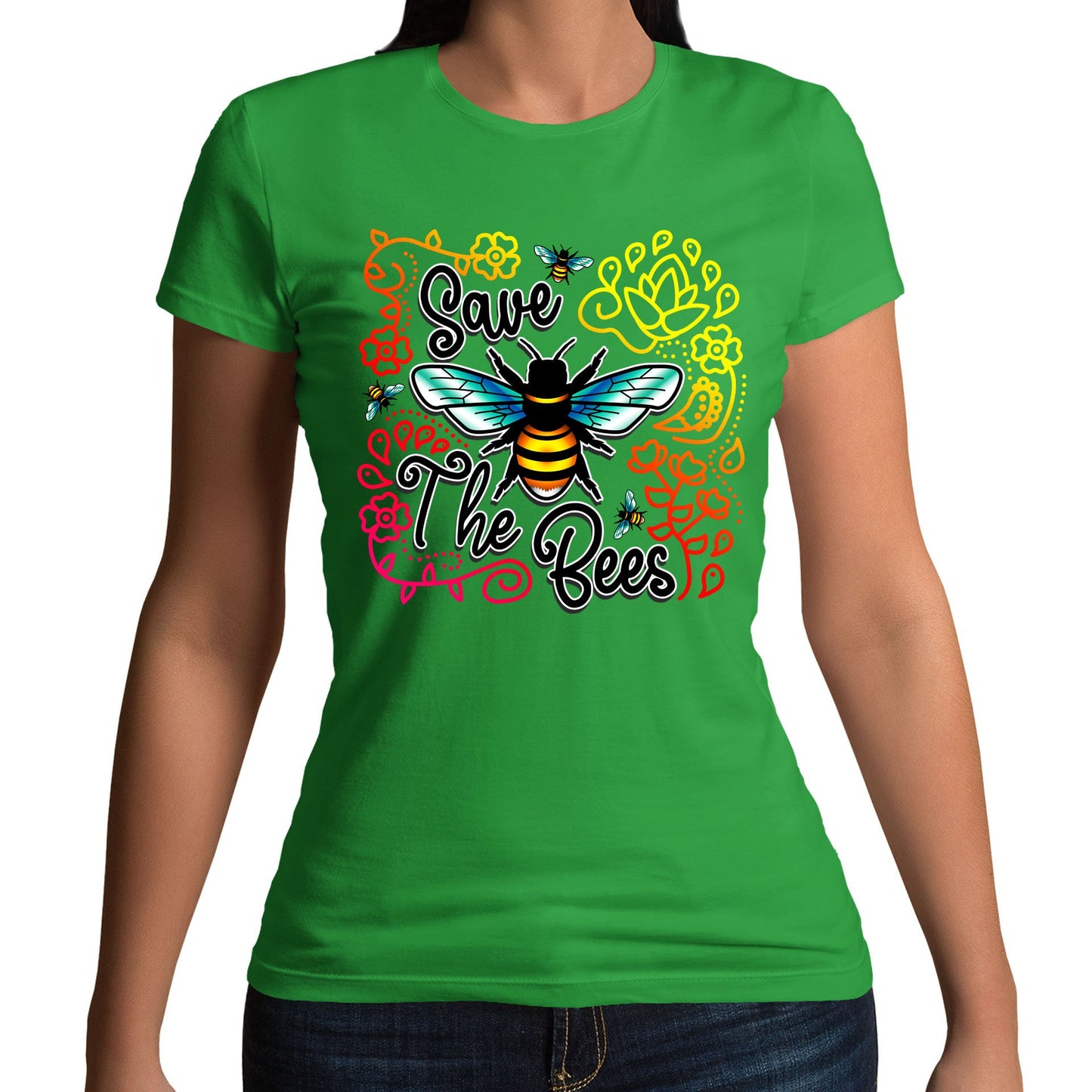 Save The Bees Womens T-shirt