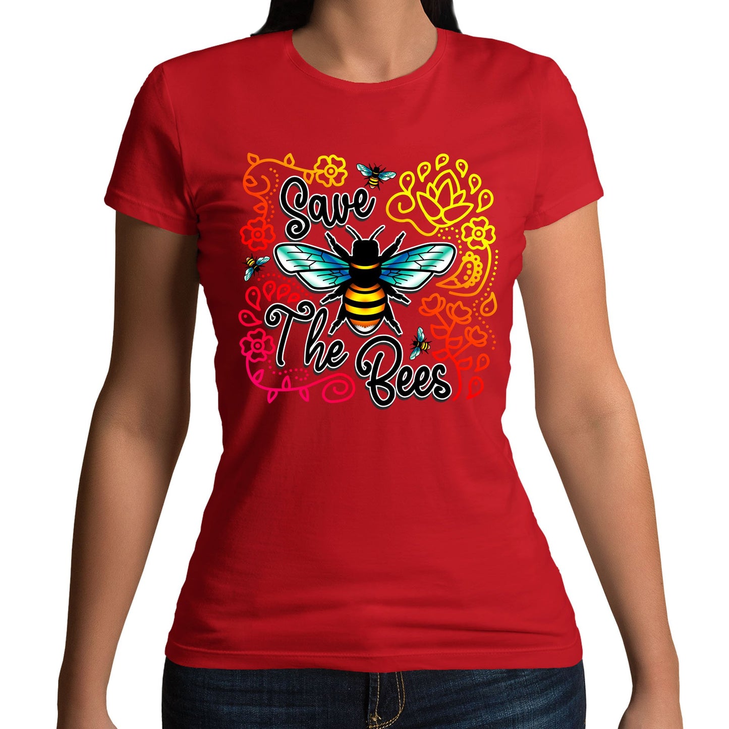 Save The Bees Womens T-shirt