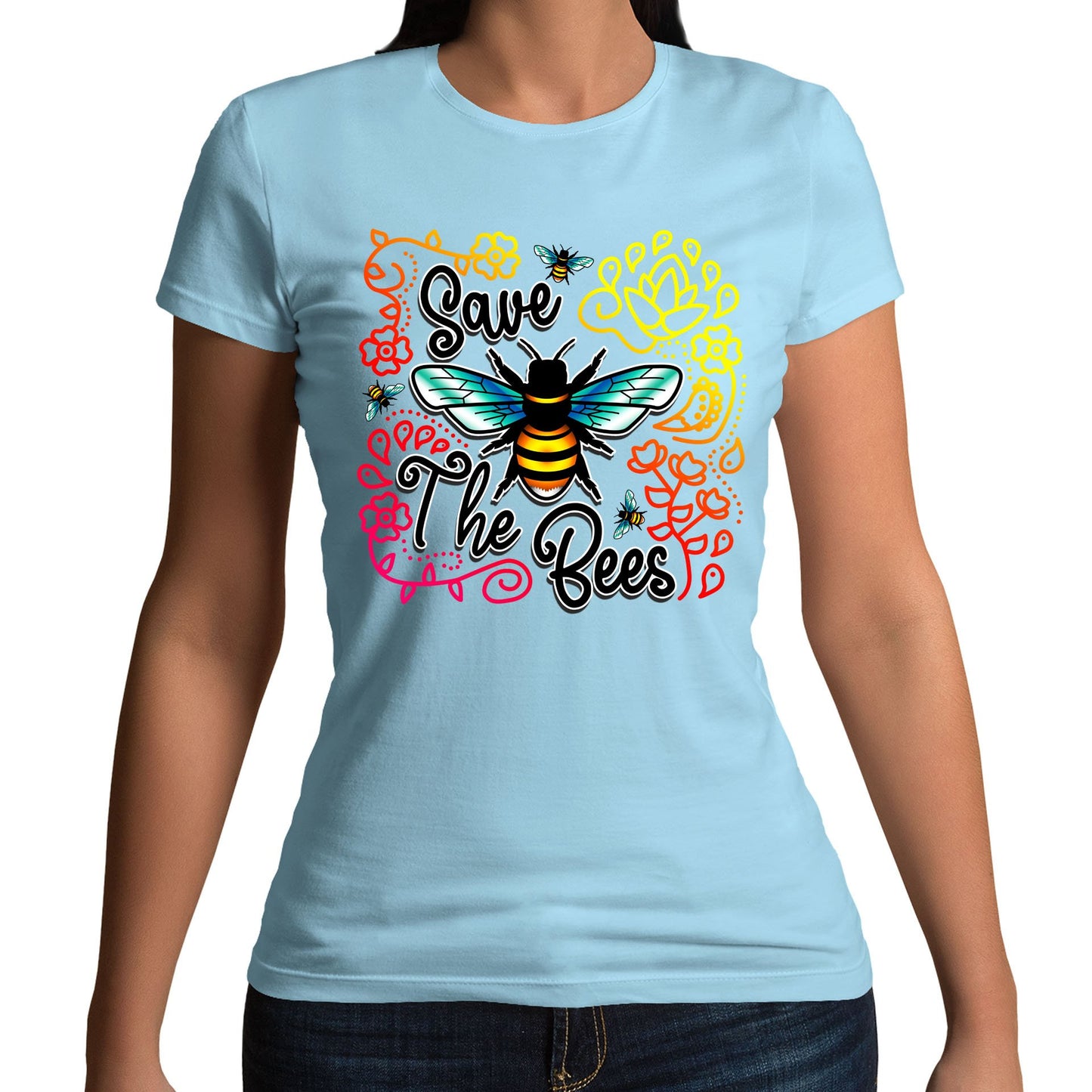 Save The Bees Womens T-shirt