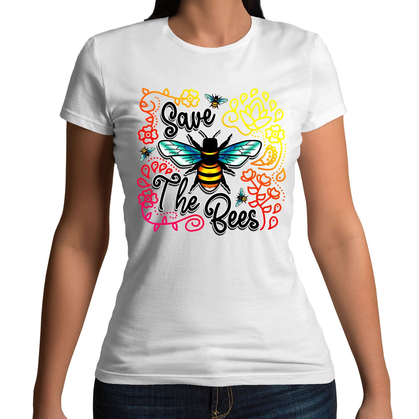 Save The Bees Womens T-shirt