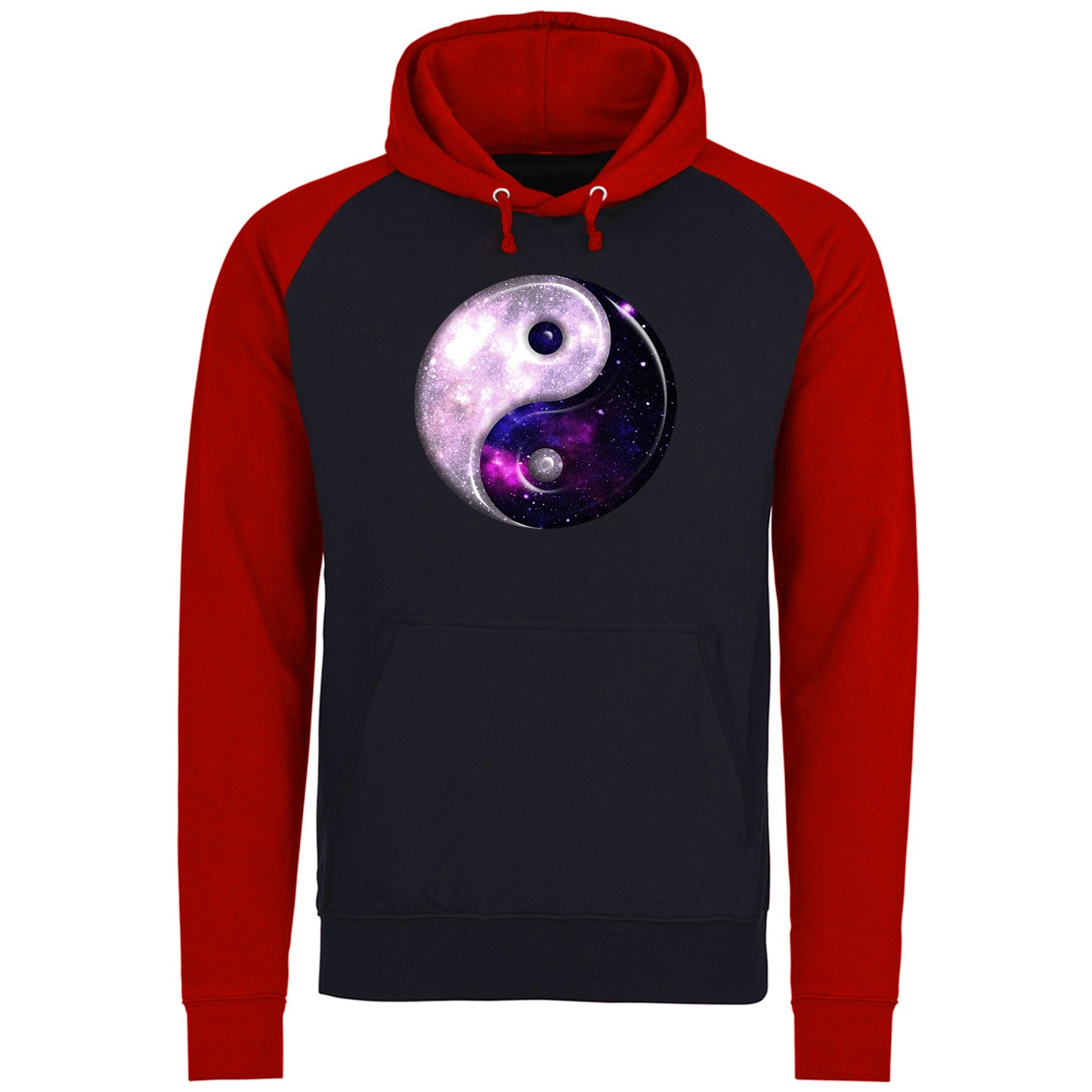 Galaxy Yin Yang Spiritual Baseball Hoodie