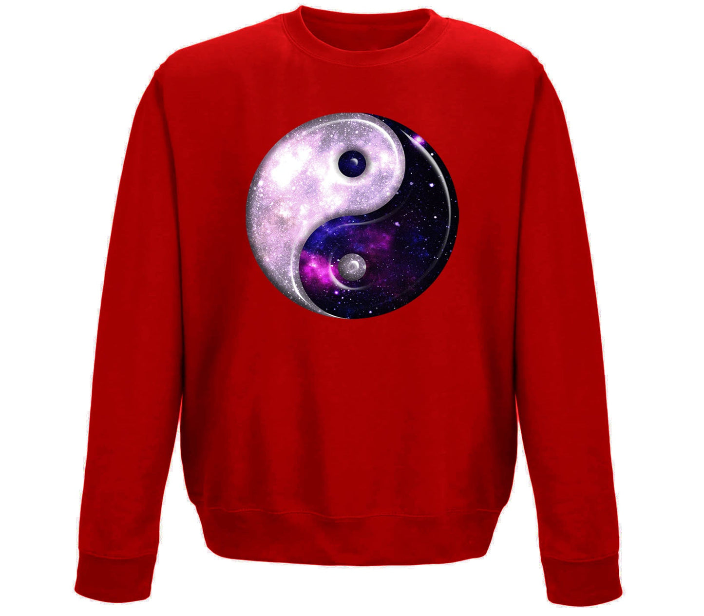 Galaxy Yin Yang Spiritual Childrens Sweatshirt