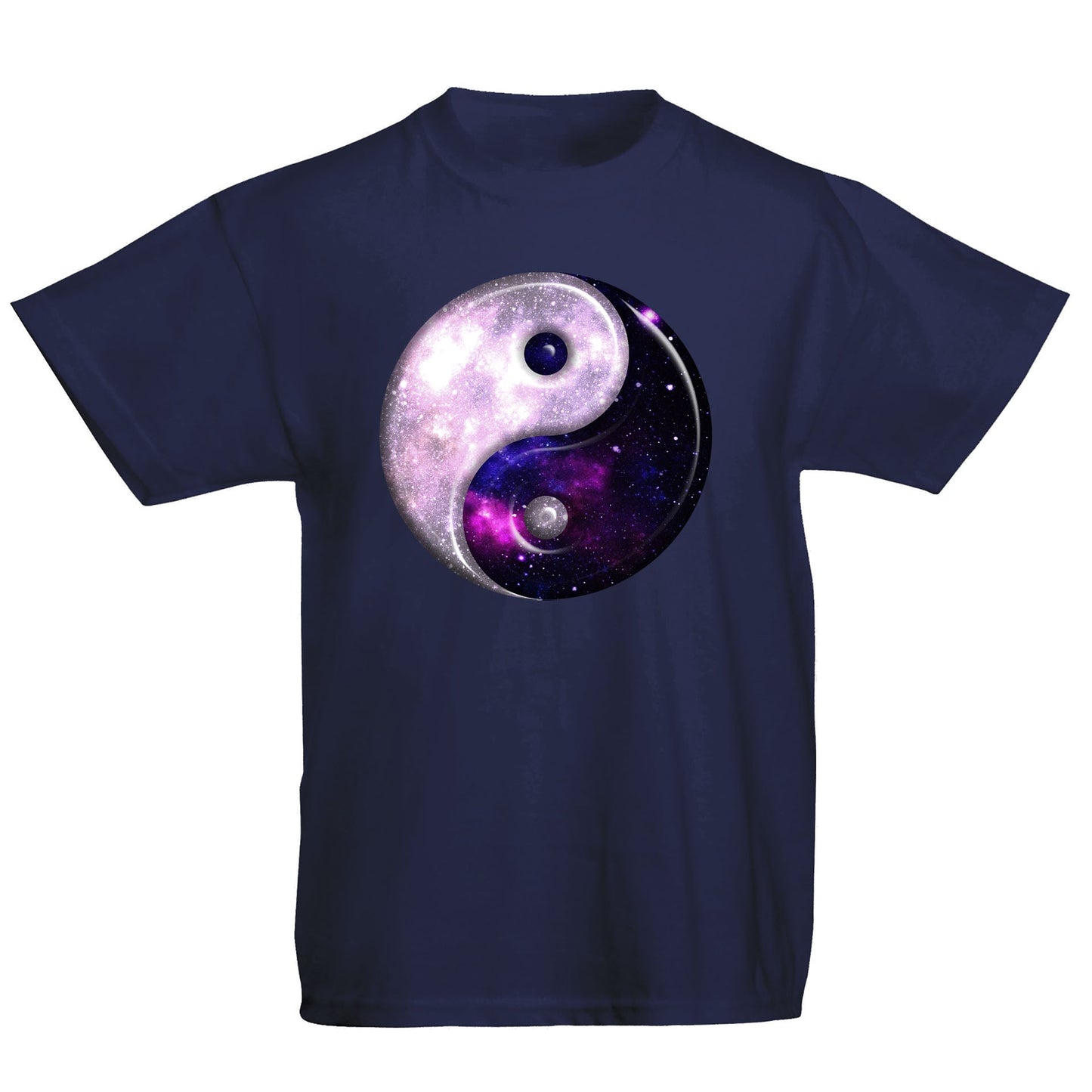 Galaxy Yin Yang Spiritual Kids T-shirt