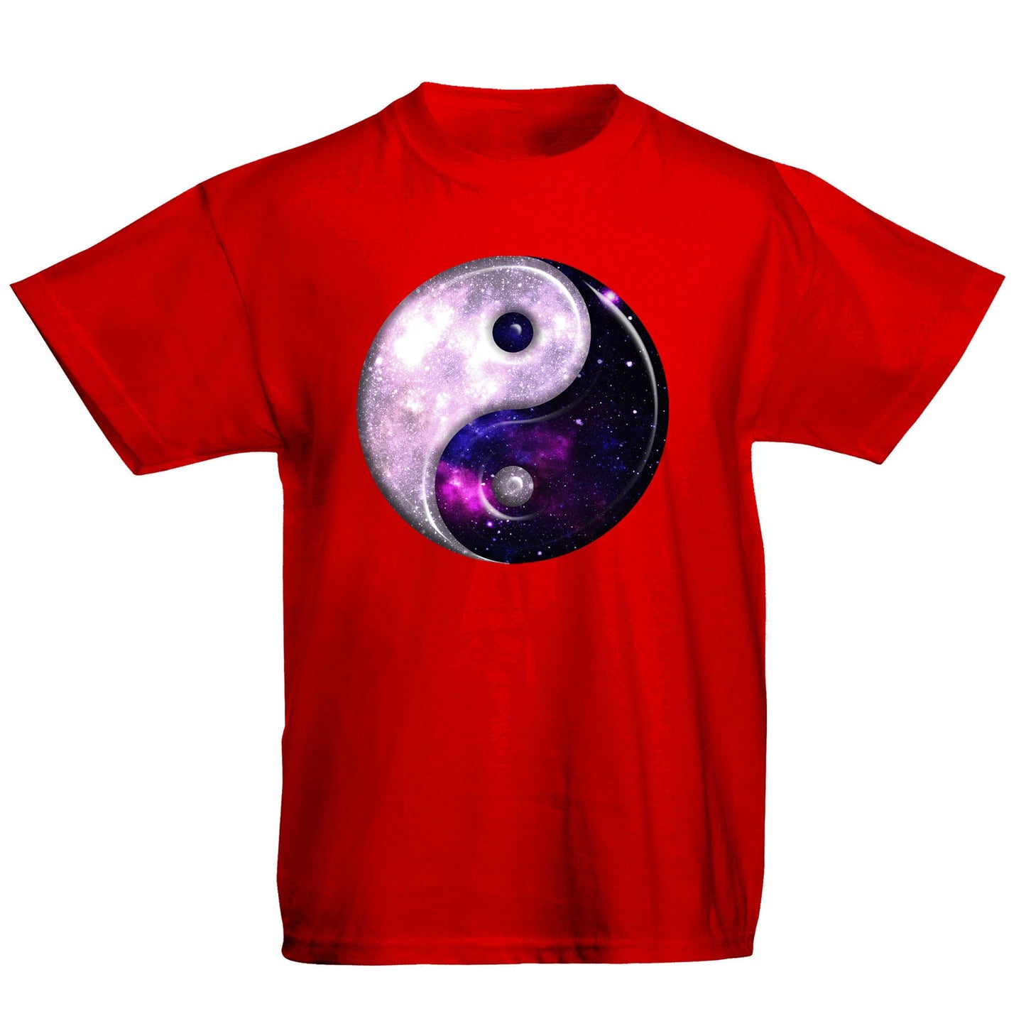 Galaxy Yin Yang Spiritual Kids T-shirt