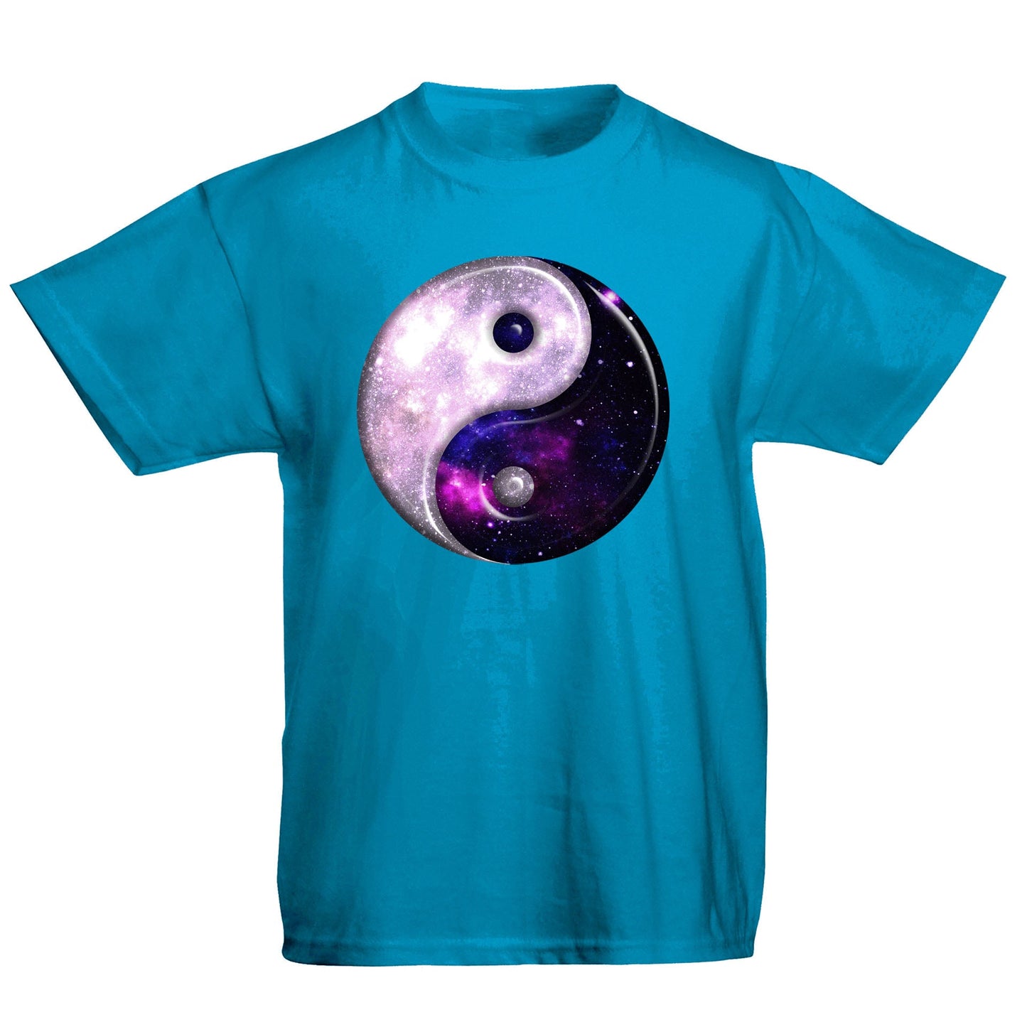 Galaxy Yin Yang Spiritual Kids T-shirt