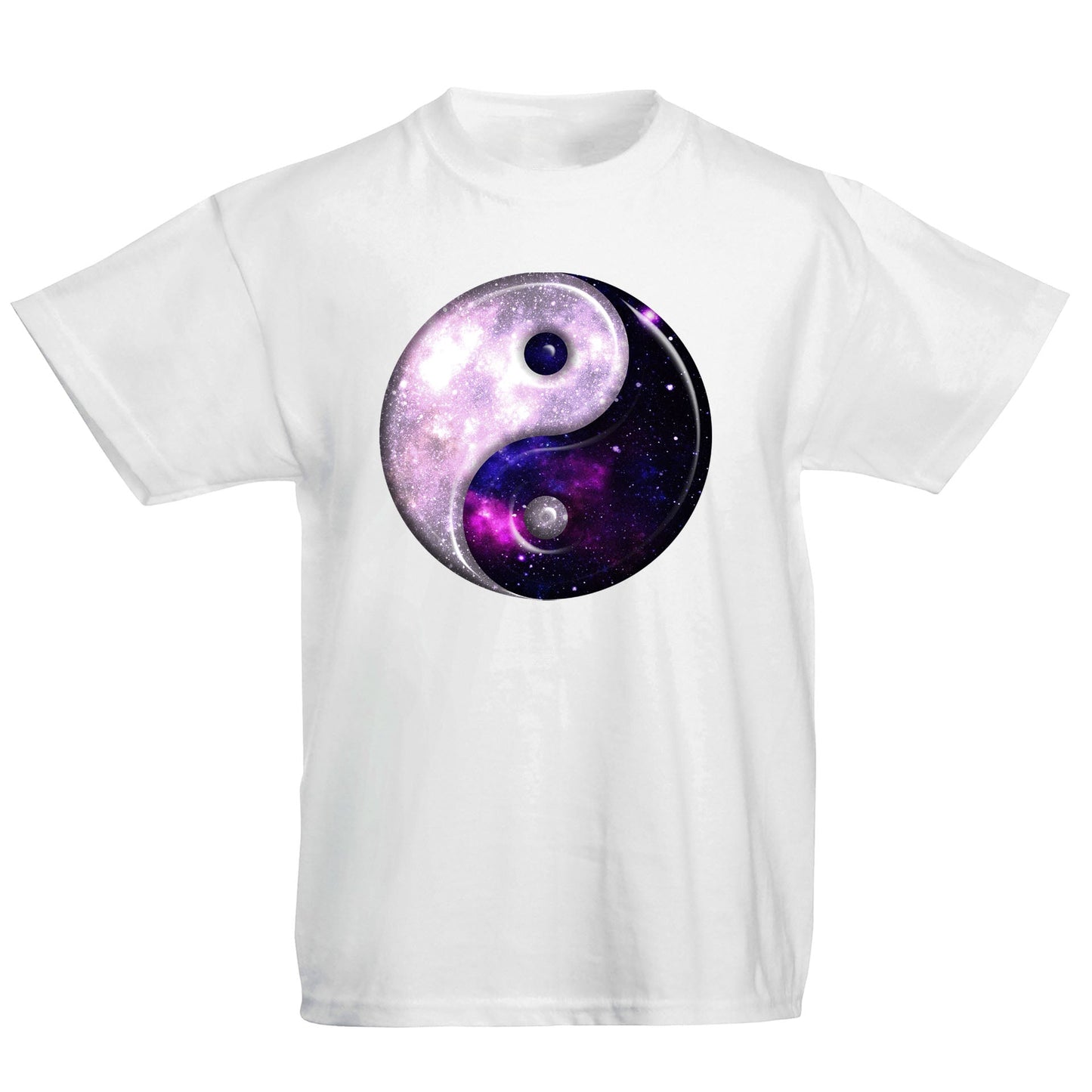 Galaxy Yin Yang Spiritual Kids T-shirt