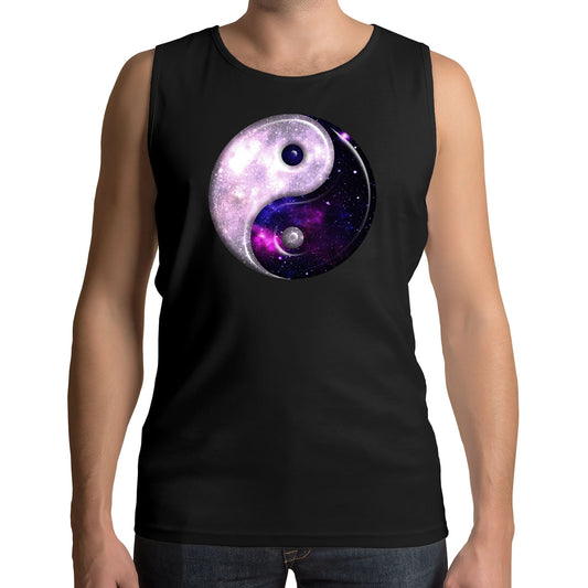 Galaxy Yin Yang Spiritual Mens Vest