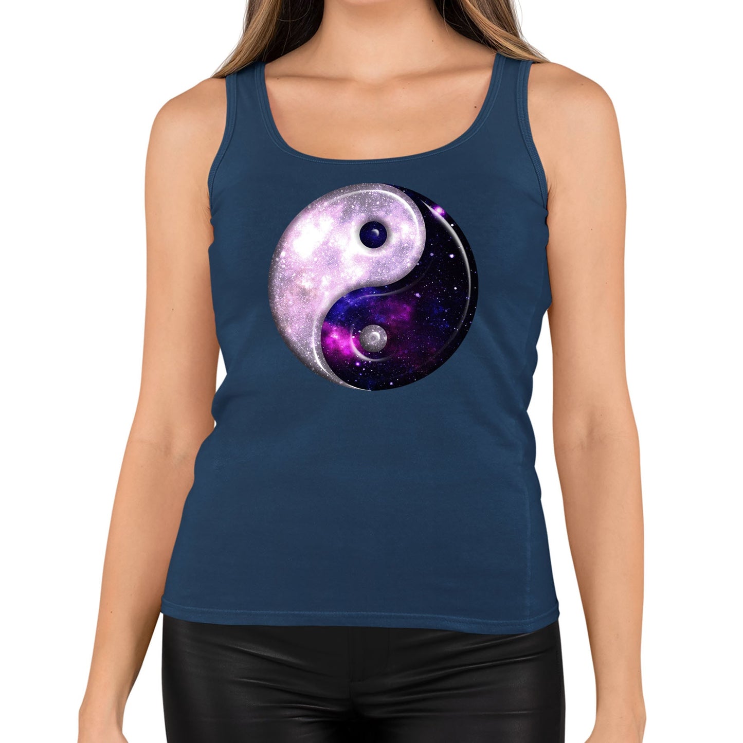 Galaxy Yin Yang Spiritual Womens Vest