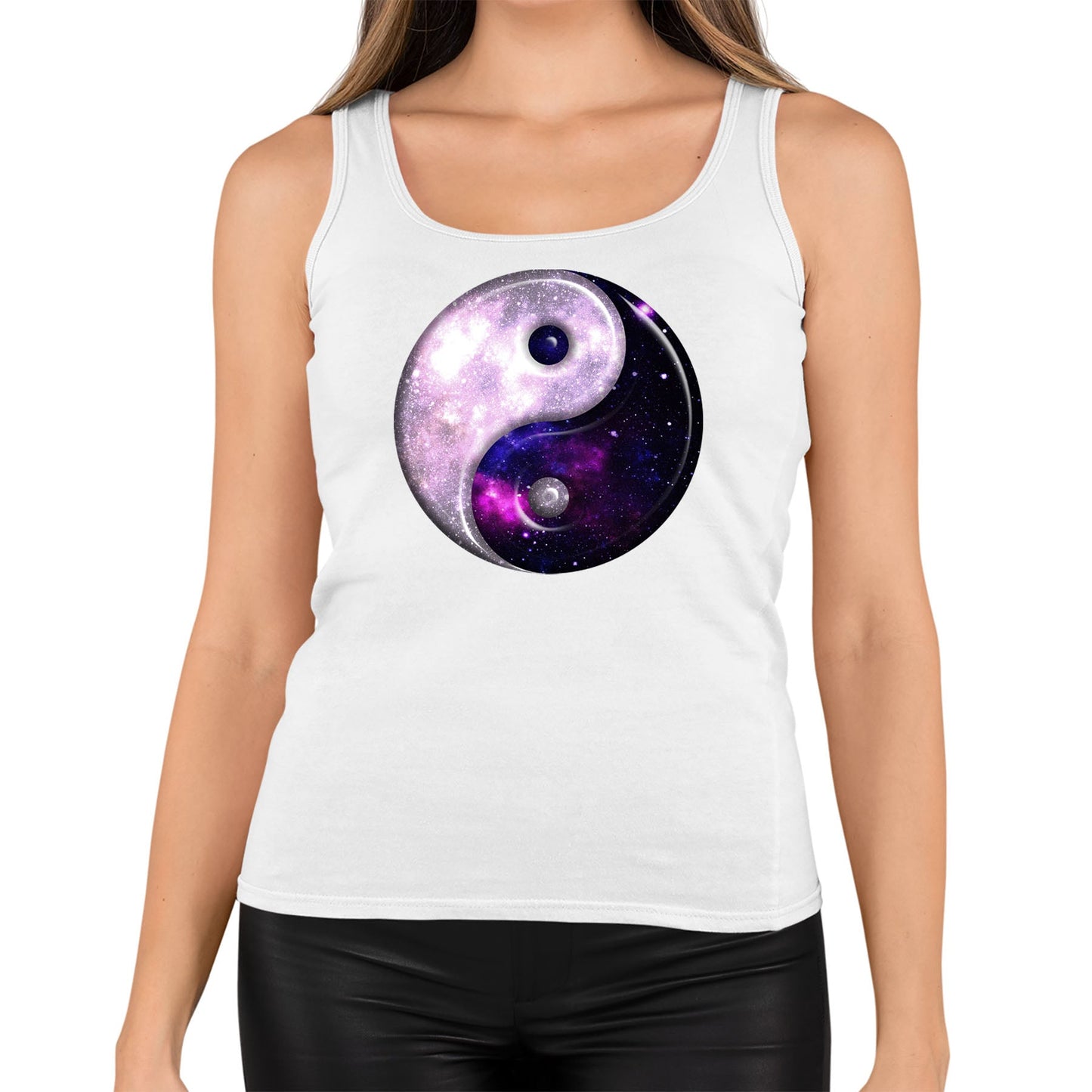 Galaxy Yin Yang Spiritual Womens Vest