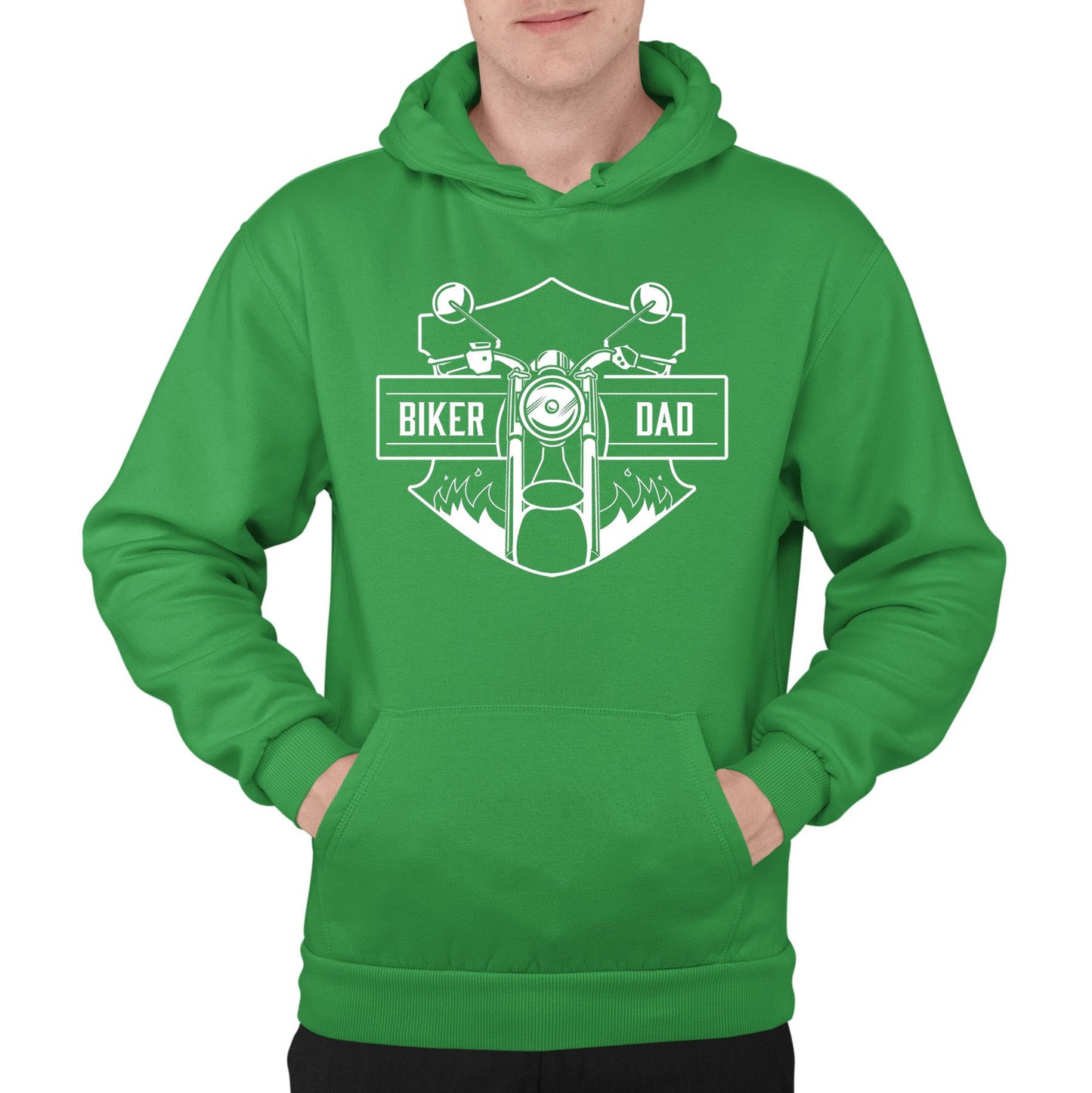 Biker Dad Mens Pullover Hoodie