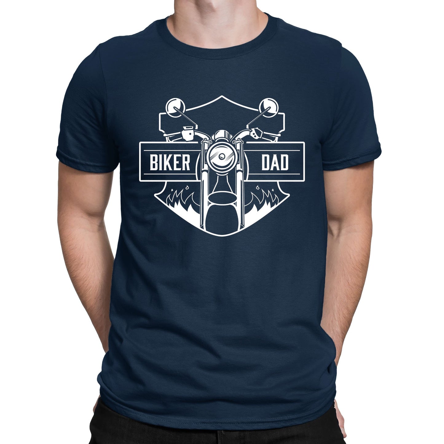 Biker Dad Mens T-shirt