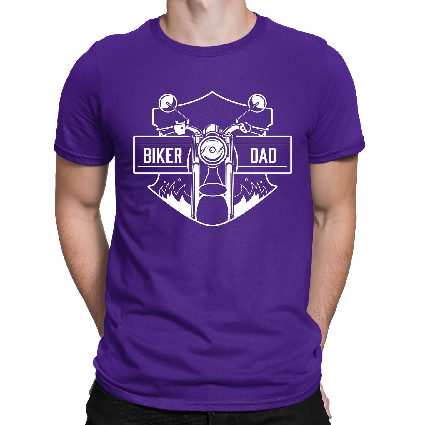 Biker Dad Mens T-shirt