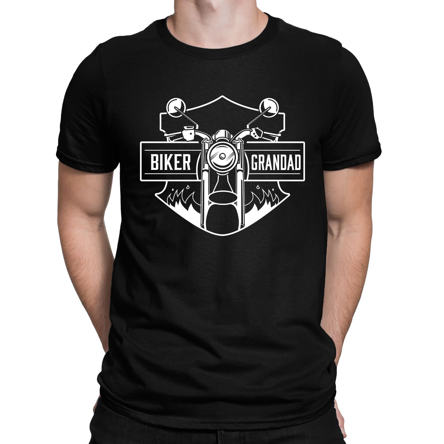 Biker Grandad Mens T-shirt