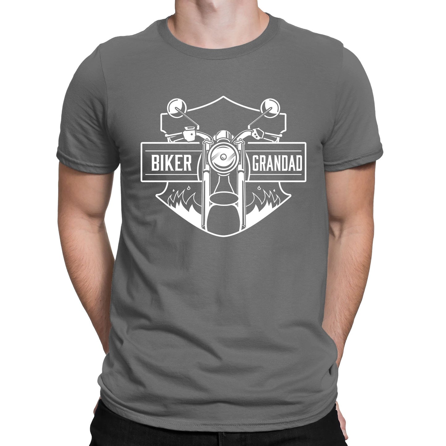 Biker Grandad Mens T-shirt