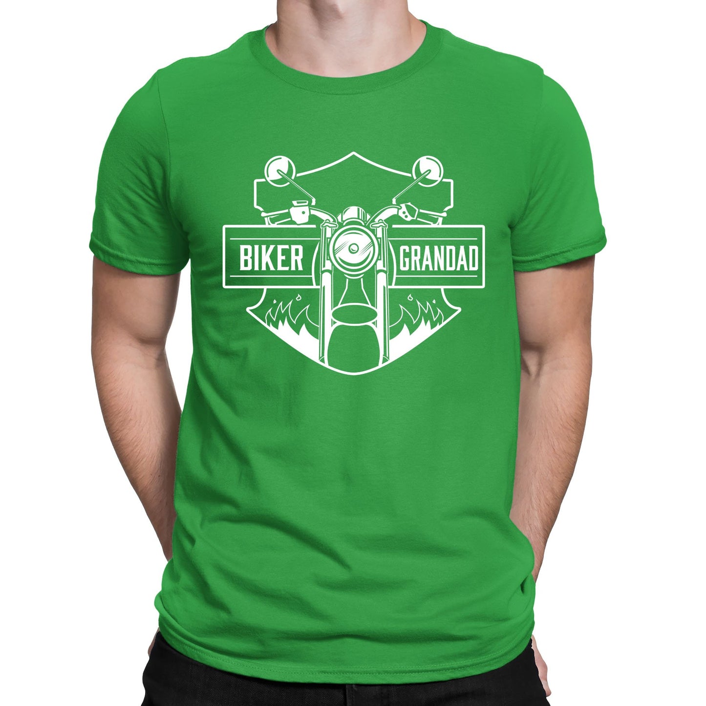 Biker Grandad Mens T-shirt