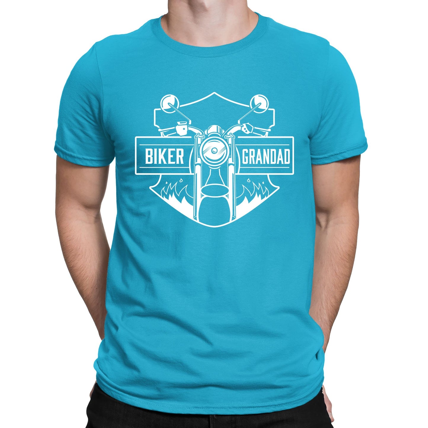 Biker Grandad Mens T-shirt