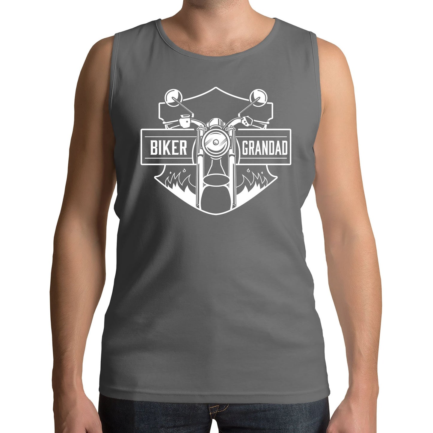 Biker Grandad Mens Vest