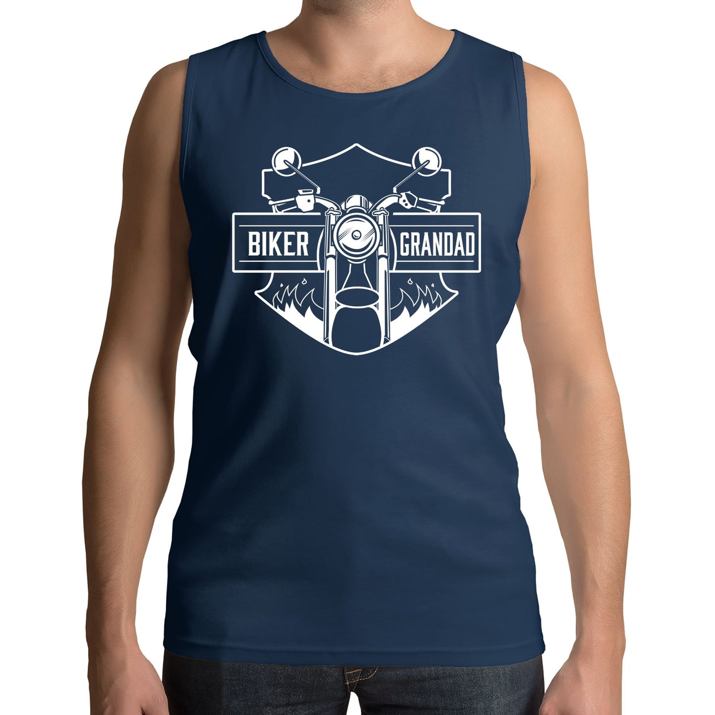 Biker Grandad Mens Vest