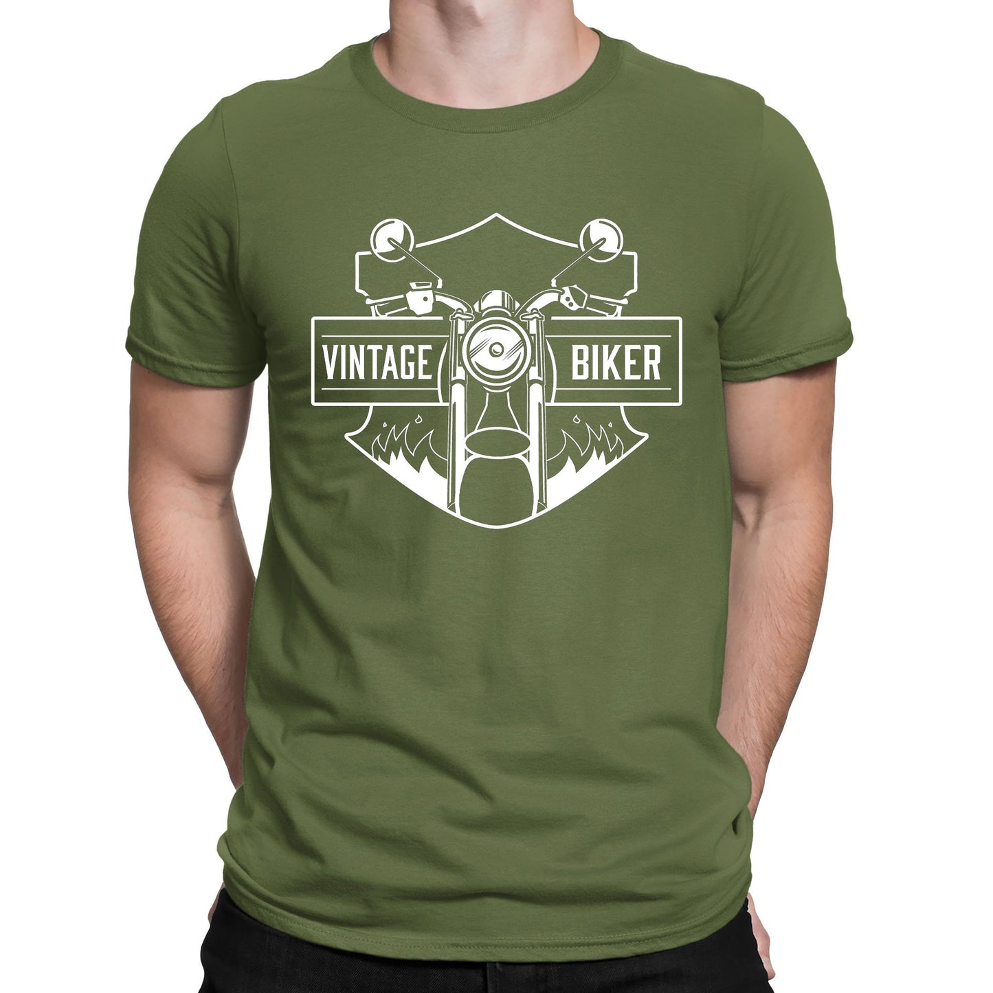 Vintage Biker Mens T-shirt