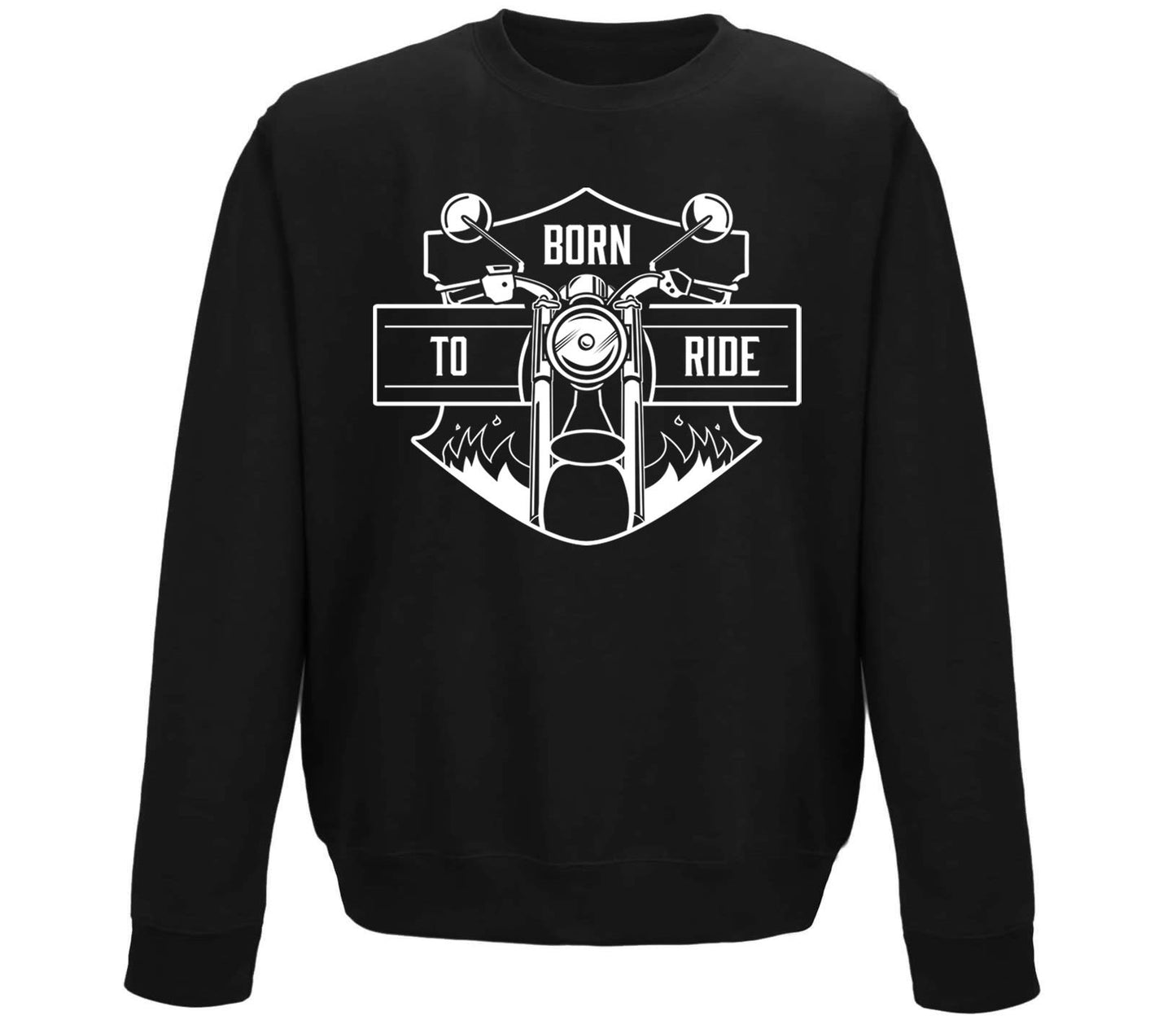 Born To Ride Biker Childrens Sweatshirt