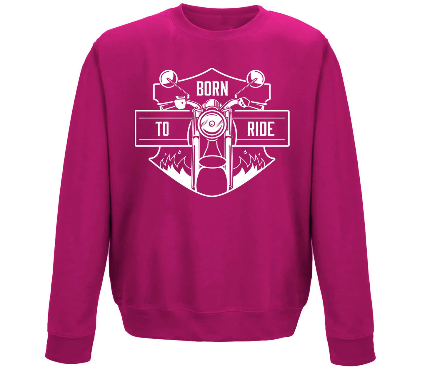 Born To Ride Biker Childrens Sweatshirt