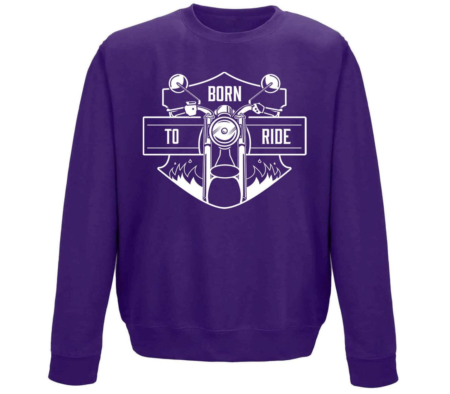 Born To Ride Biker Childrens Sweatshirt