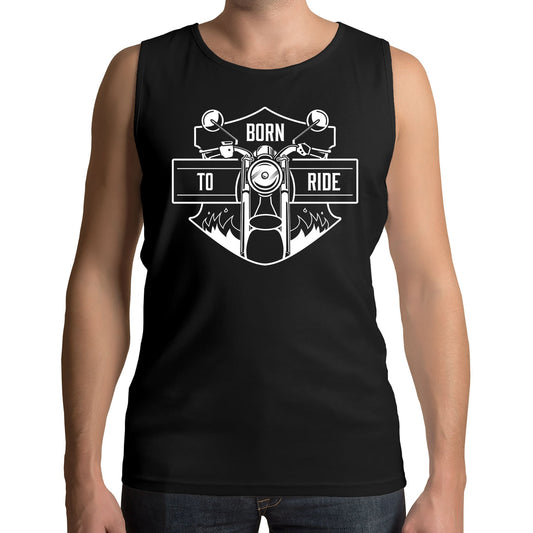 Born To Ride Biker Mens Vest