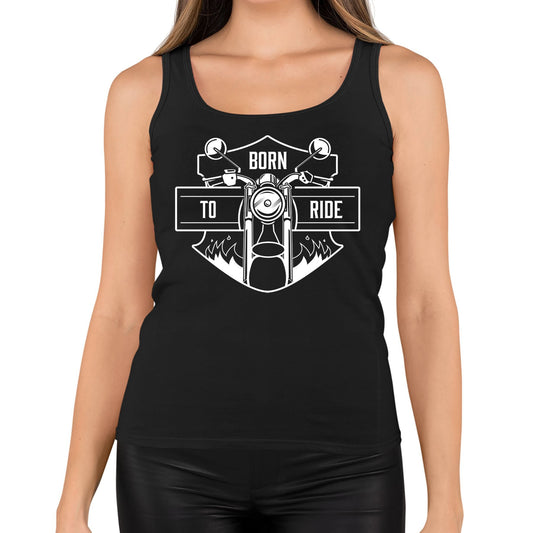 Born To Ride Biker Womens Vest