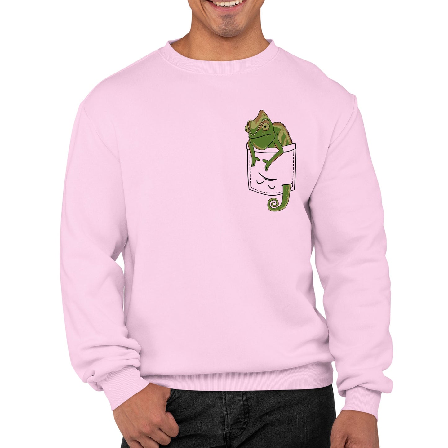 Chameleon Pocket Print Mens Sweatshirt