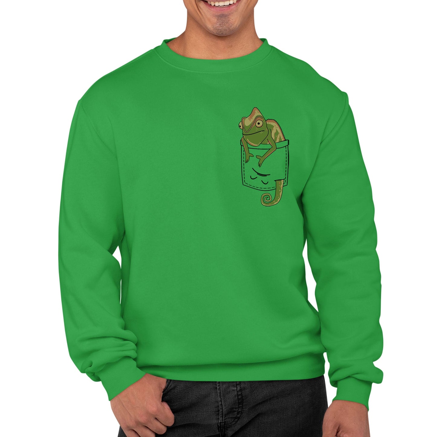 Chameleon Pocket Print Mens Sweatshirt