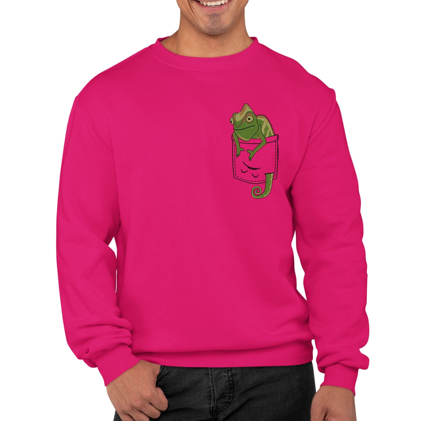 Chameleon Pocket Print Mens Sweatshirt