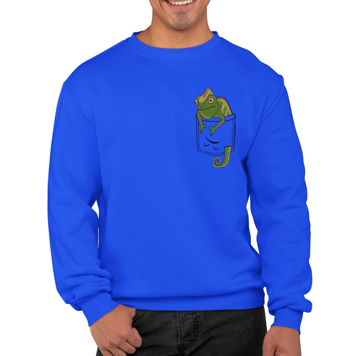 Chameleon Pocket Print Mens Sweatshirt